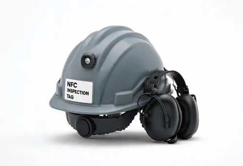 Smart hard hat with headset accessory