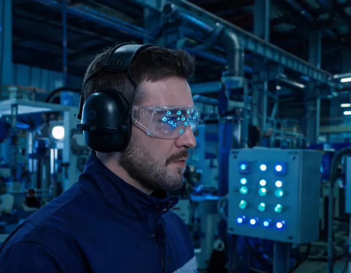 3M Peltor headset used in an industrial plant